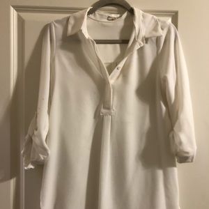 White button down